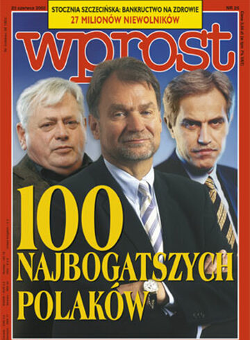 Okładka tygodnika WPROST: 25/2002